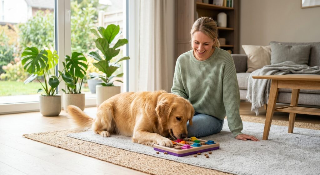 Hund zu Hause beschäftigen: Ideen gegen Langeweile