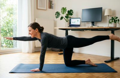 Rückenübungen fürs Homeoffice: Schnell und effektiv