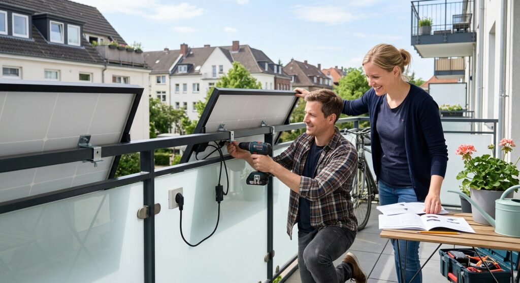 Balkonkraftwerk installieren: Schritt für Schritt
