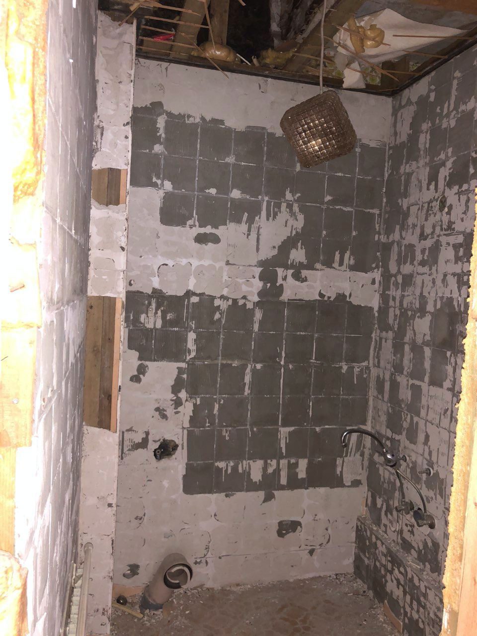 Badezimmer während der Sanierung