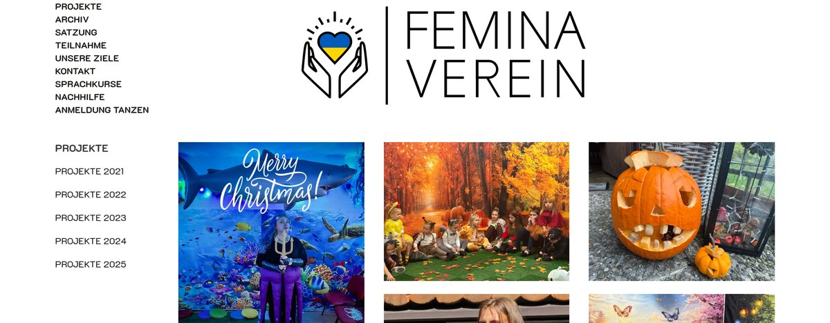 Webseite feminaverein.de – Verein online präsentieren und kommunizieren