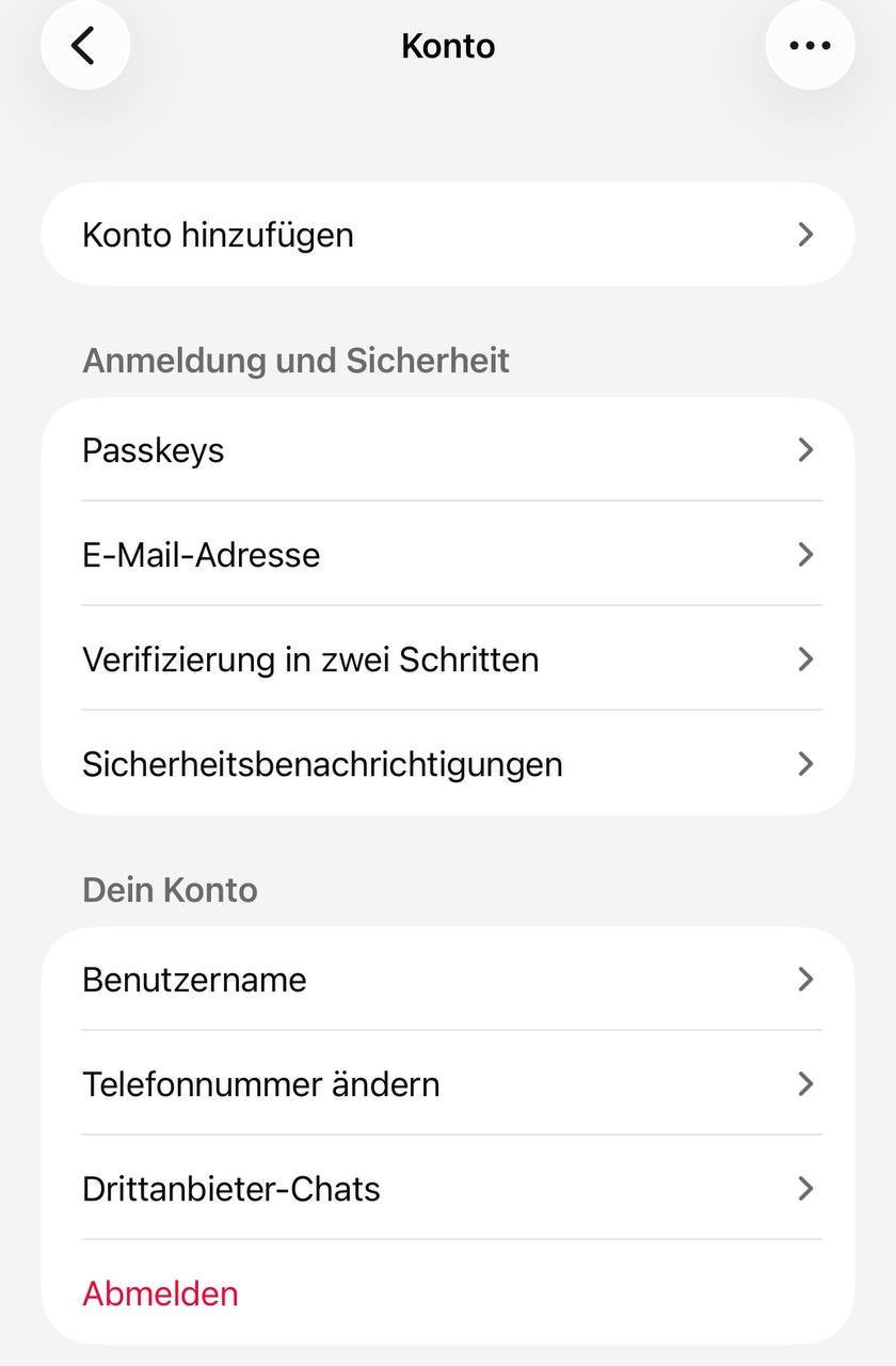 WhatsApp Konto-Einstellungen auf dem iPhone – Sicherheit und Abmelden